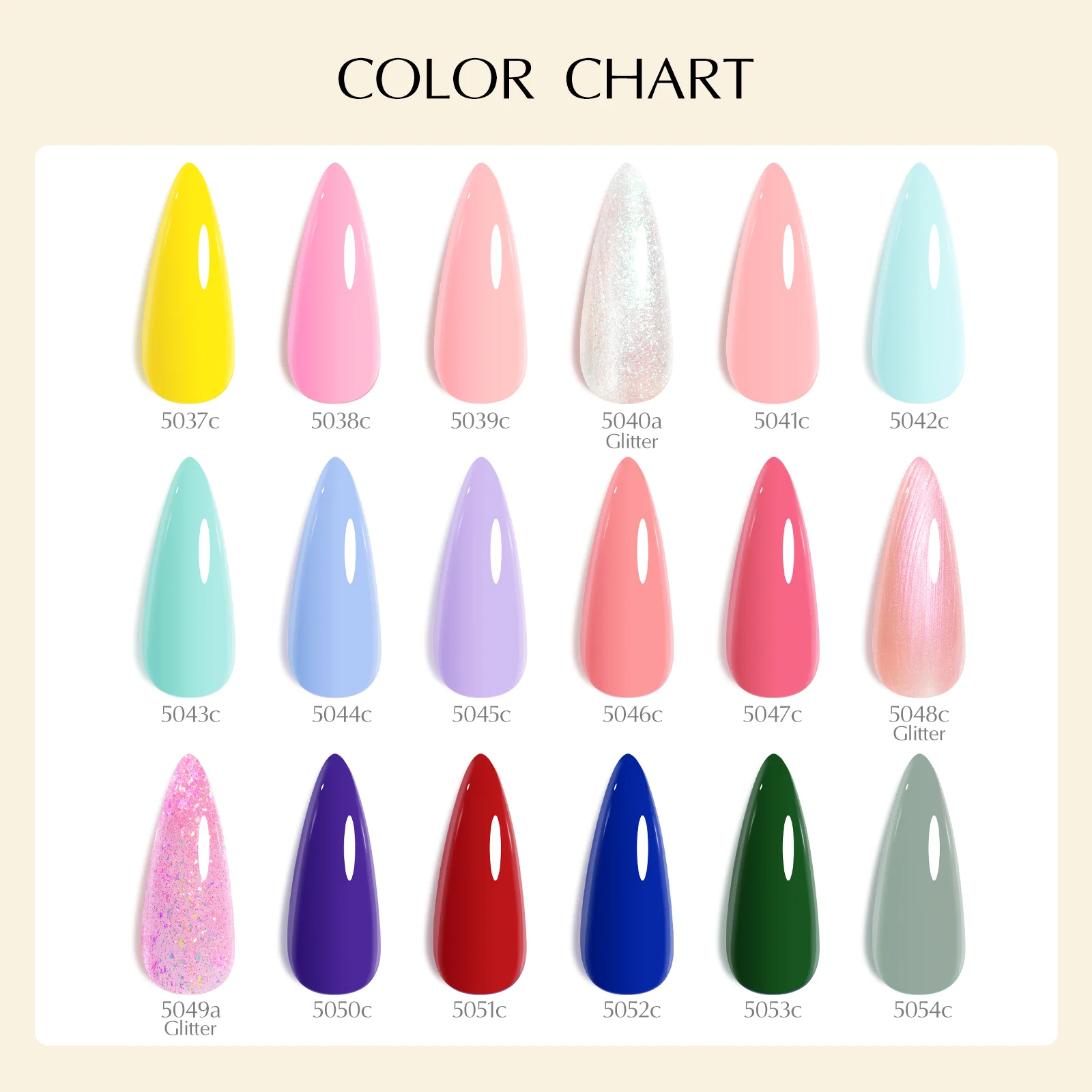V3 Gel Polish Set 22 Pcs With Color Card TPO Free Hema Free - Image 2