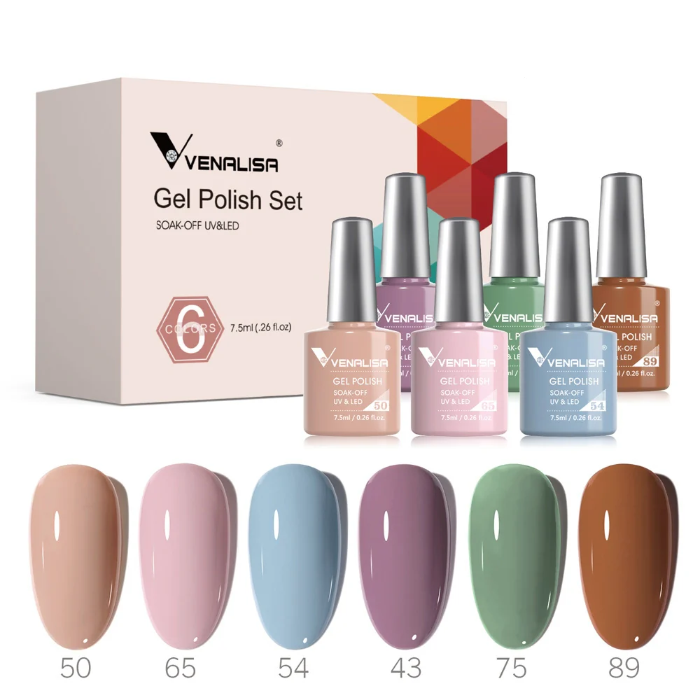 Milky Pastel- 6 Colors Gel Polish Set TPO Free Hema Free